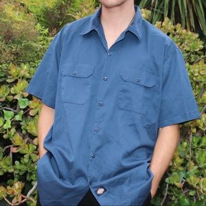 Dickies Blue Button Up